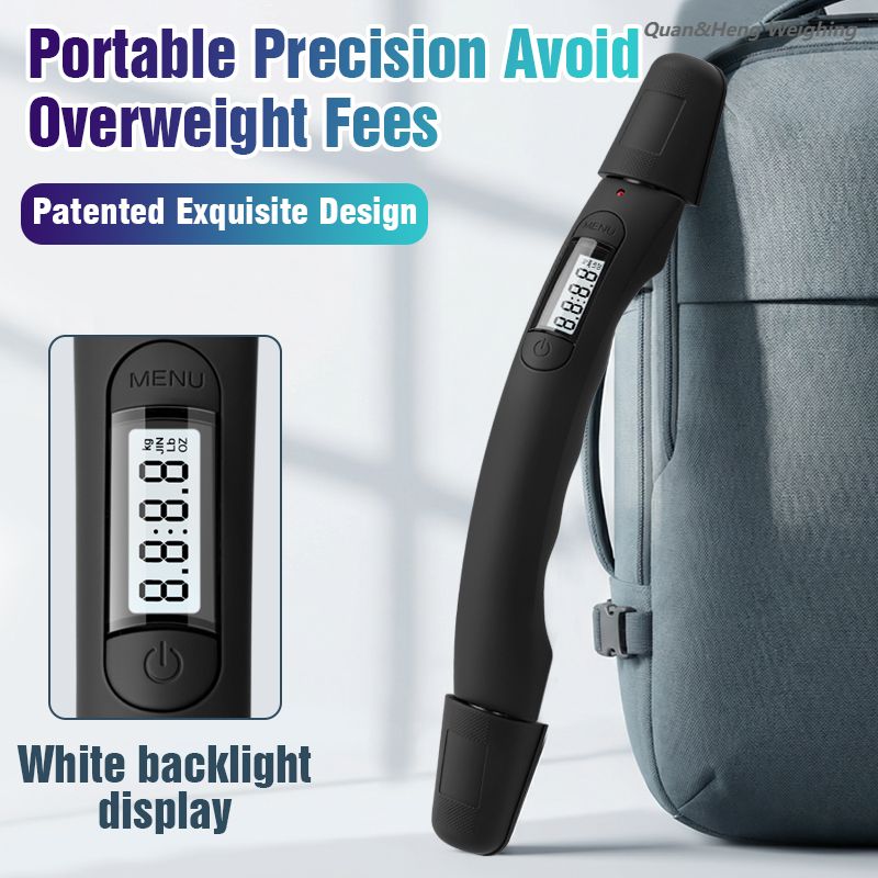 Intelligent luggage handle scale