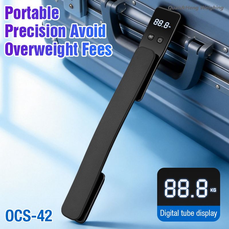 Intelligent luggage handle scale