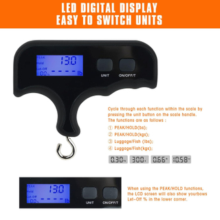 Precision Archery Bow Scale 110lb/50kg with HD LCD Display