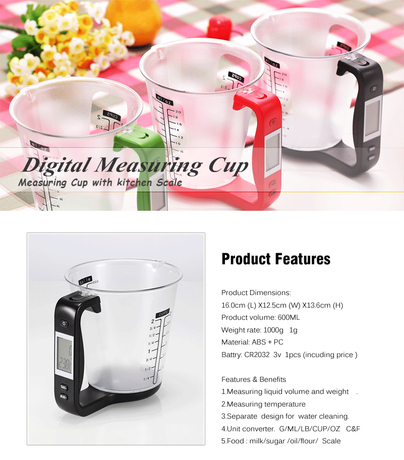 Digital Kitchen Measuring Cup