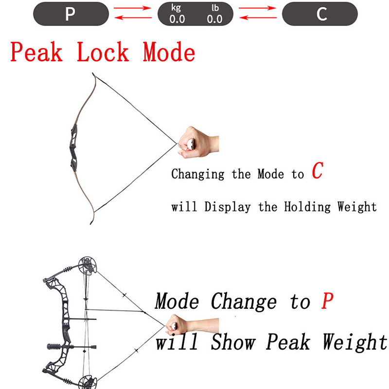 New Arrival Hot Sale 50kg/11olb Electronic Digital Bow Weighing Scale for Weigh Travel Suitcase Weight or Archery
